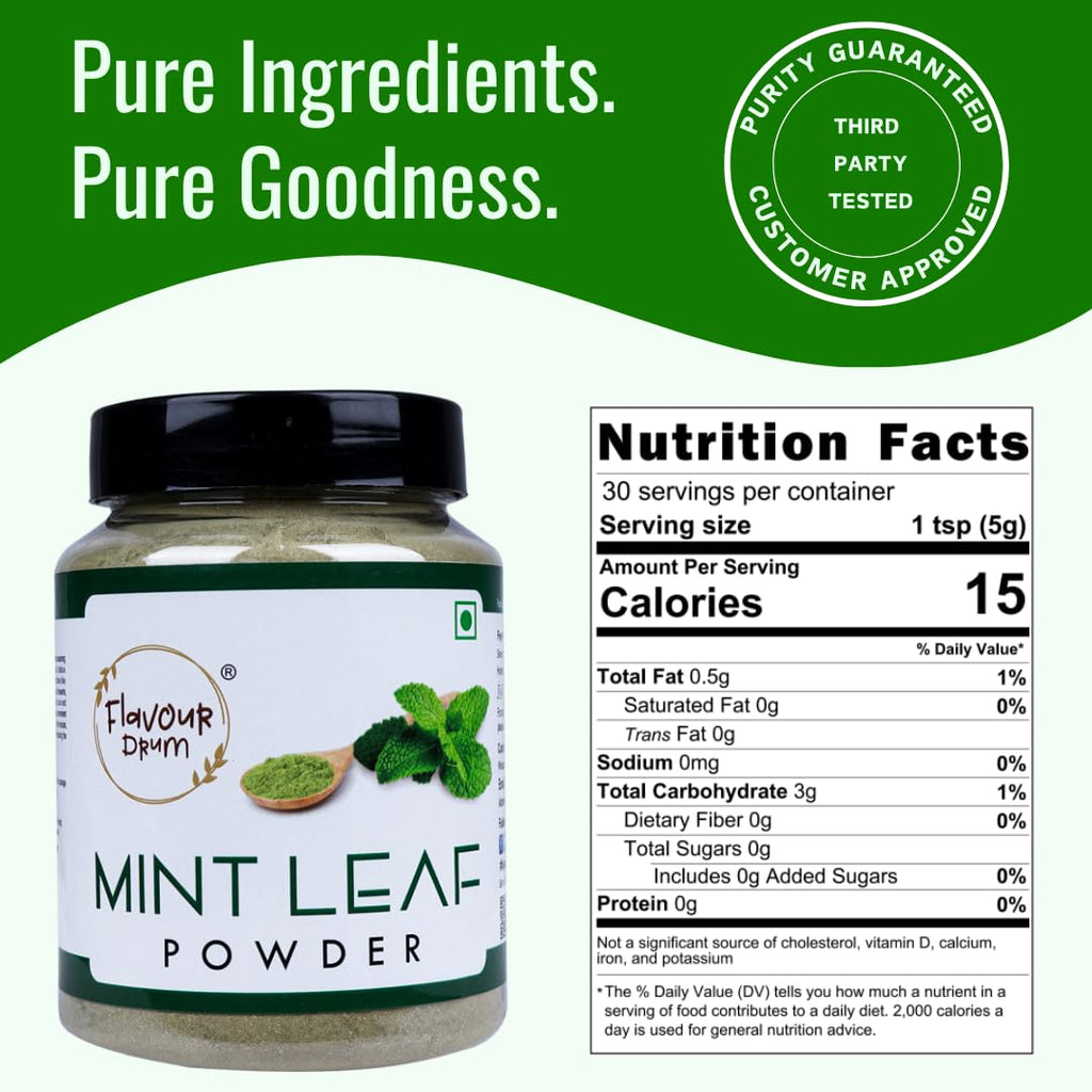 Flavour Drum Mint Leaf Powder