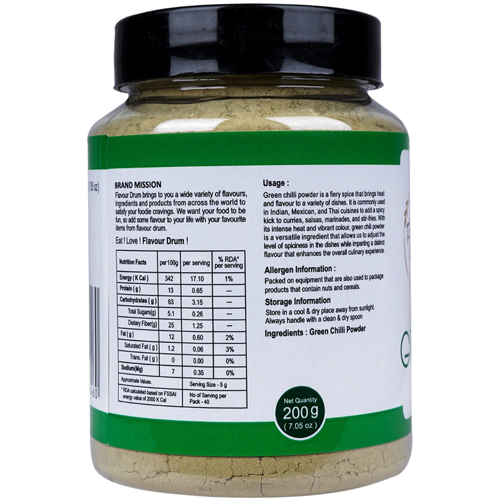 Flavour Drum Green Chilli Powder