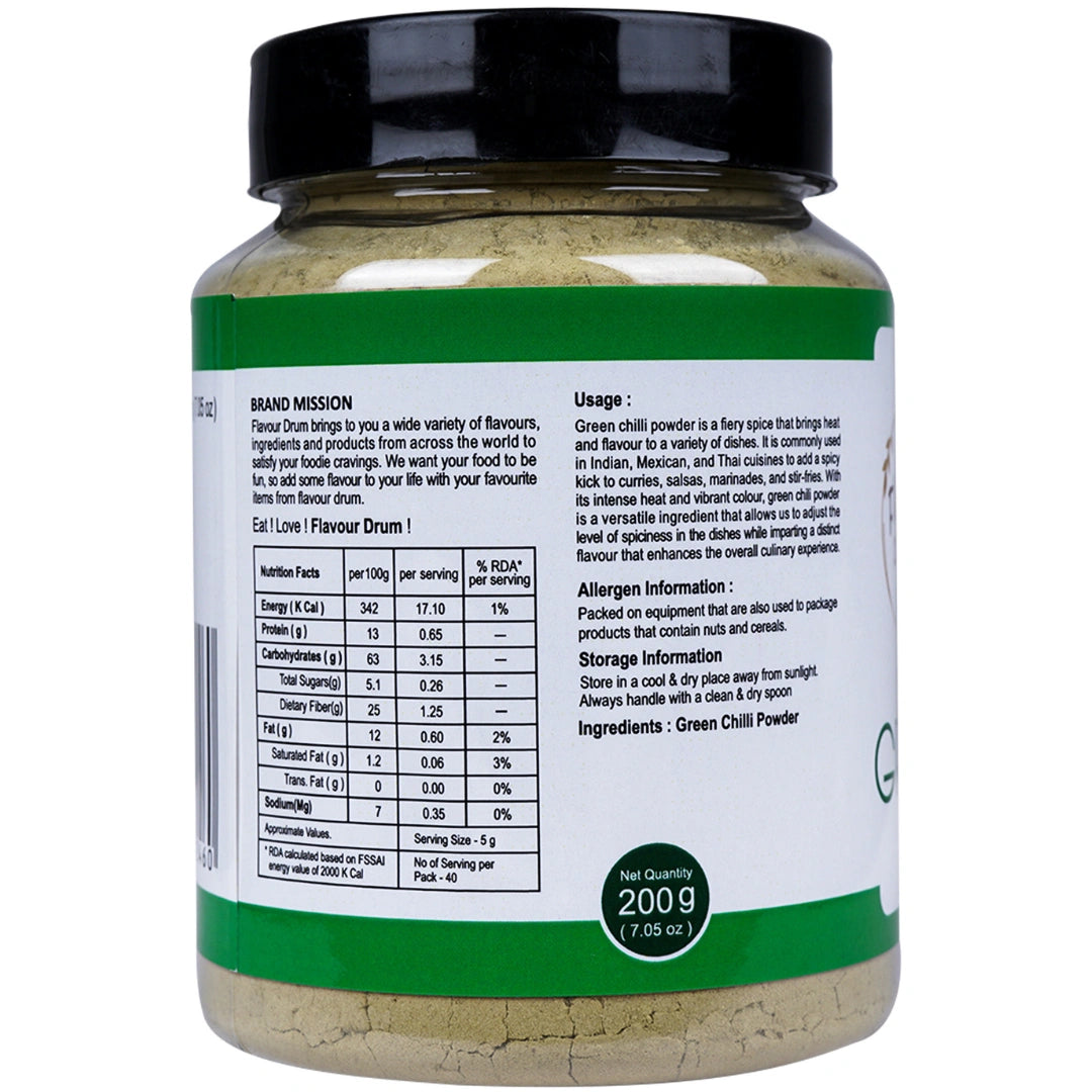 Flavour Drum Green Chilli Powder