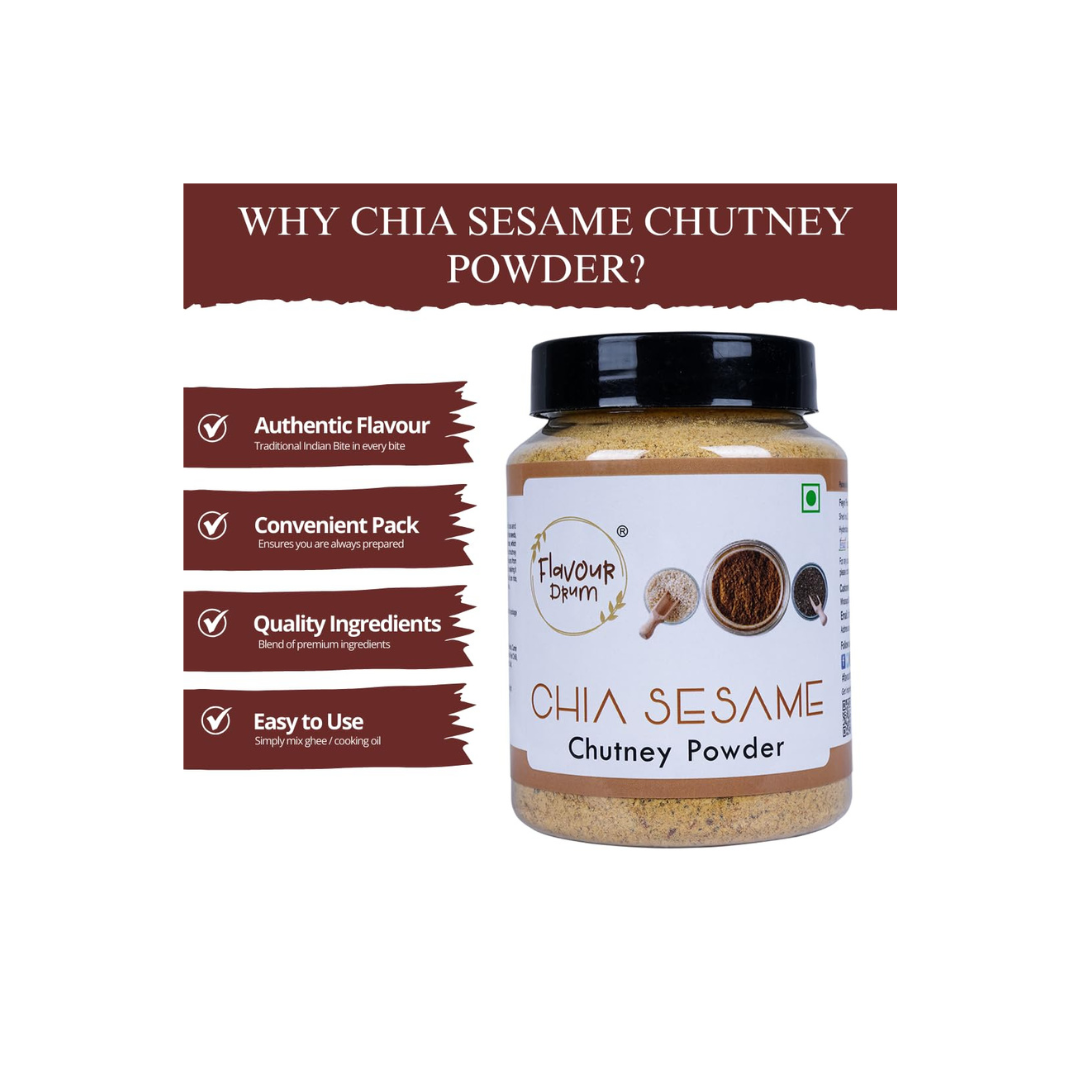 Flavour Drum Chia Sesame Chutney Powder